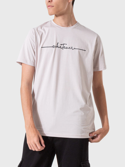 Men's T-Shirt Printed - Light Grey