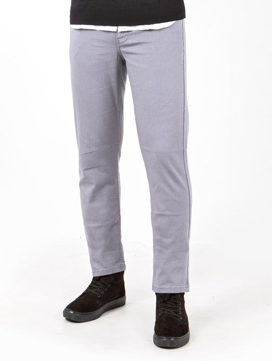 Men's Chino Pants 5 Pocket Slimfit - Light Gray