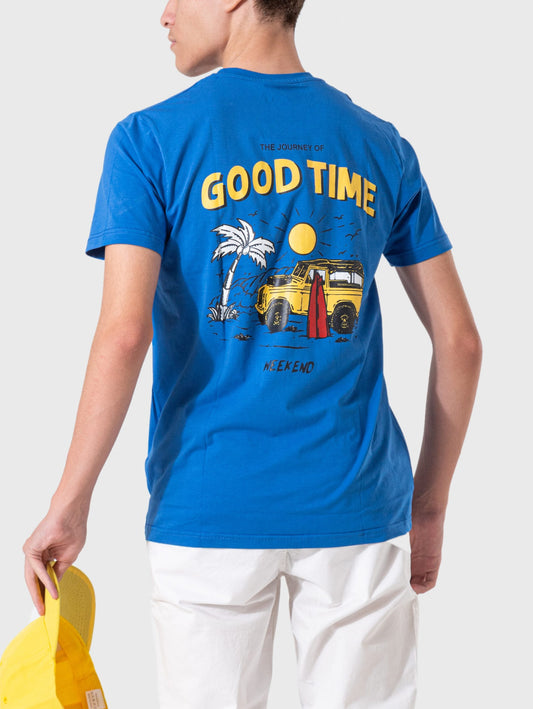 Men's T-Shirt Printed - Blue