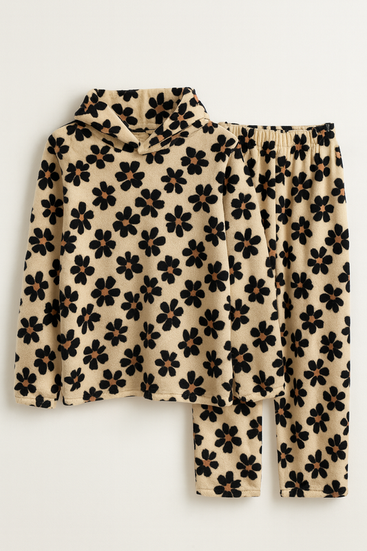 Women's Polar Printed  Pajama Set