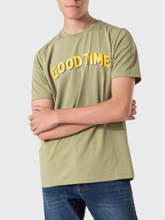 Men's T-Shirt Printed - Olive