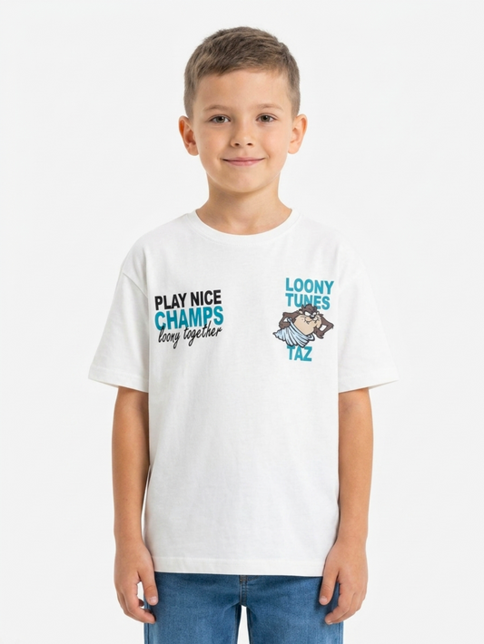 Boy`s Printed T-Shirt – Over Size-Short Sleeve
