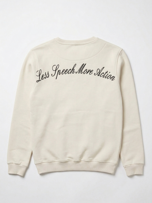 Men's crew neck sweatshirt-Cotton Blend-Print