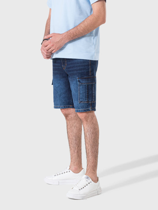 Men’s Shorts Jeans Baggy - Blue Black