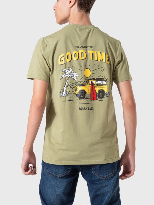 Men's T-Shirt Printed - Olive