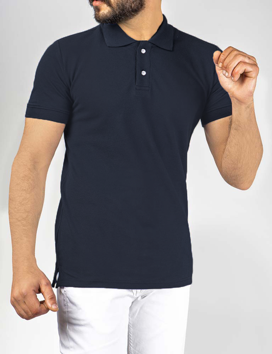 Men`s Casual Polo – Short Sleeve - Navy