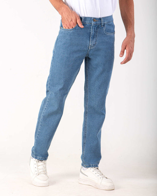 Men's pants jeans wide leg fashion - Blue