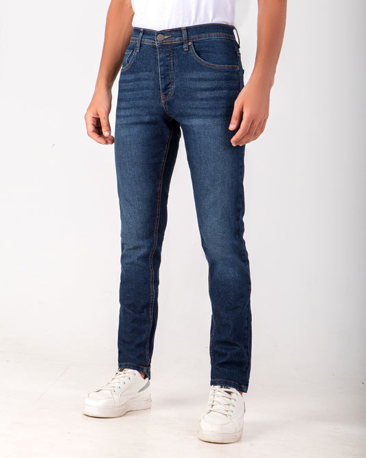 Men's pants jeans blue slimfit fashion A