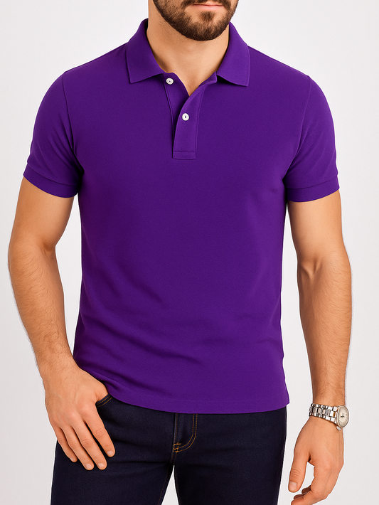 Men's Polo T-shirt - Mauve