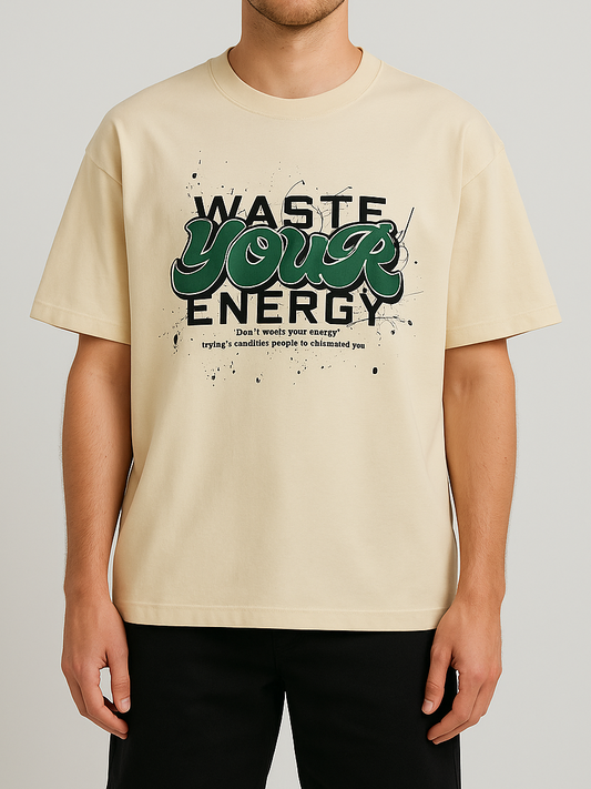 Men's T-Shirt Printed Over Size - Off White