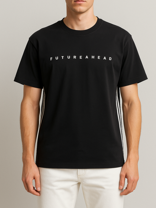 Men's T-Shirt Printed Over Size - Black
