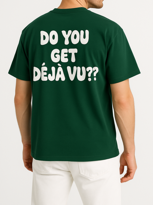 Men's T-Shirt Printed Over Size - dark olive