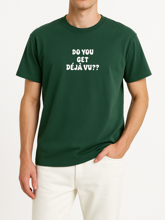 Men's T-Shirt Printed Over Size - dark olive