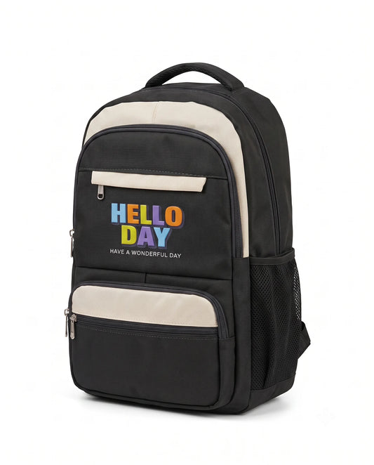 Hello Day Multi-Pocket School Backpack – Available in Two Colors | TREE