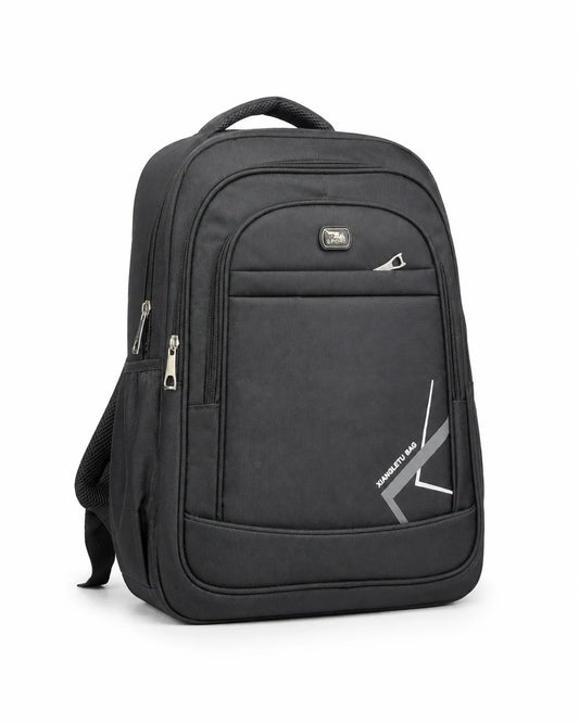 Black Size 18 Multi-Pocket Backpack with Color Details