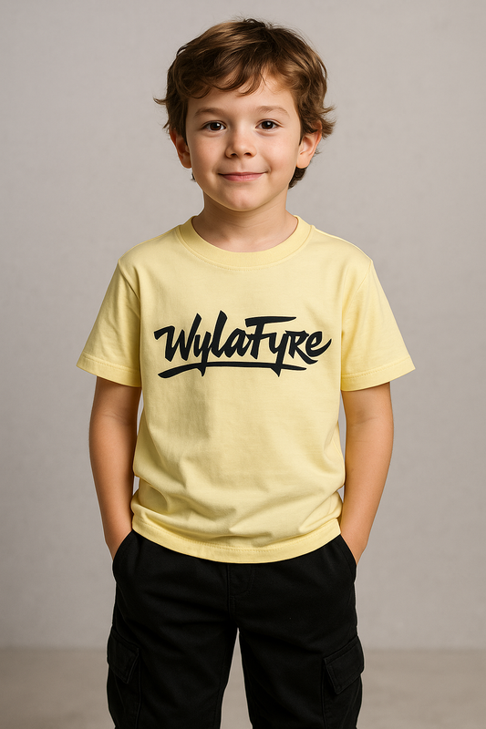 Boys’ T-Shirt Print – Yellow