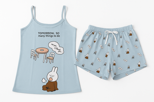Women's pajamas - Light Blue