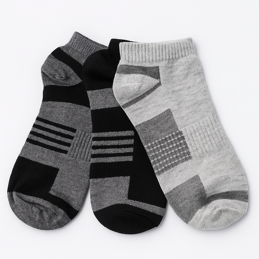 Men’s Cotton Low-Cut Socks 3 pcs
