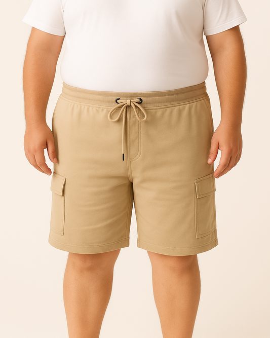 Men`s Shorts Summer Milton Baggy Special sizes – Beige