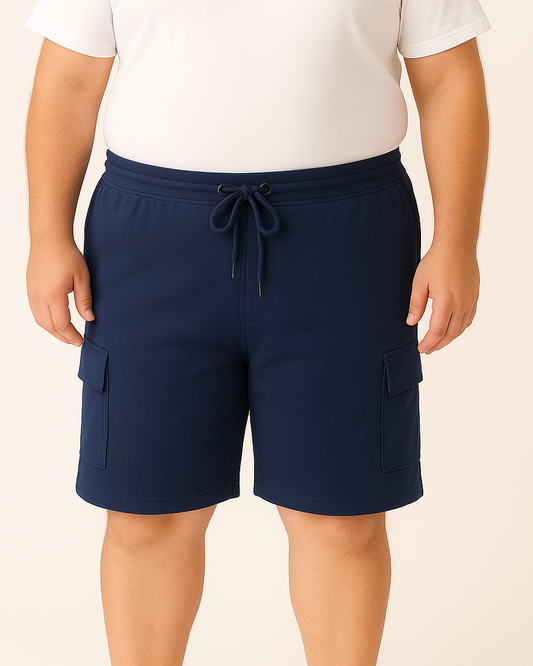 Men`s Shorts Summer Milton Baggy Special sizes – Blue Black