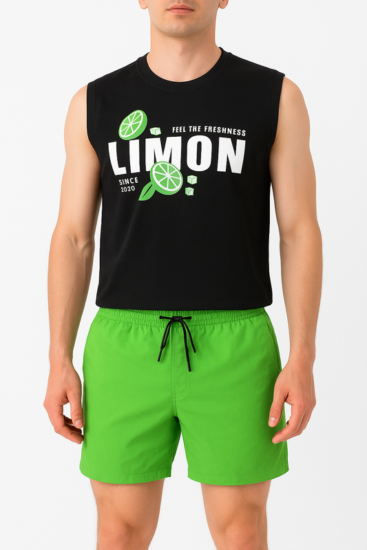 Men's Short Swim Basic Shorts - Green