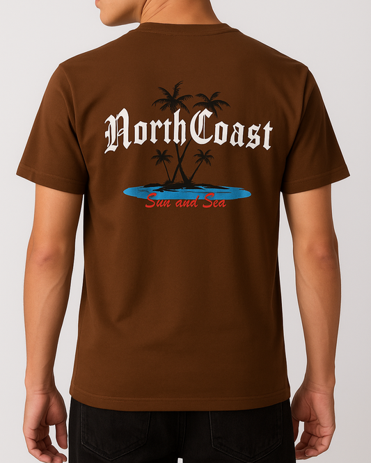 Men's T-Shirt Printed - Brown