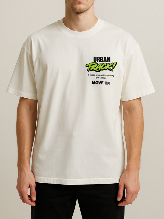 Men's T-Shirt Printed Over Size - Off White