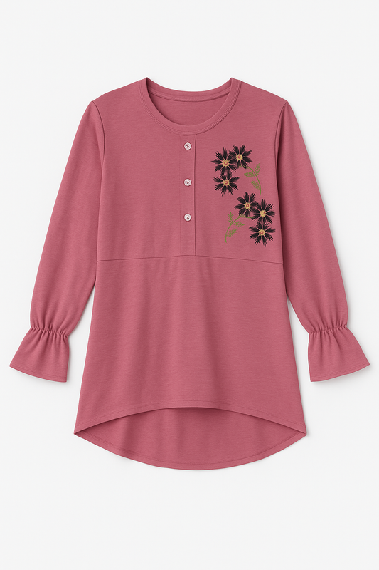 Girl's  T-Shirt Print - Pink