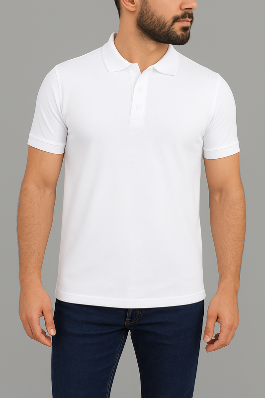 Men's Polo T-shirt - White