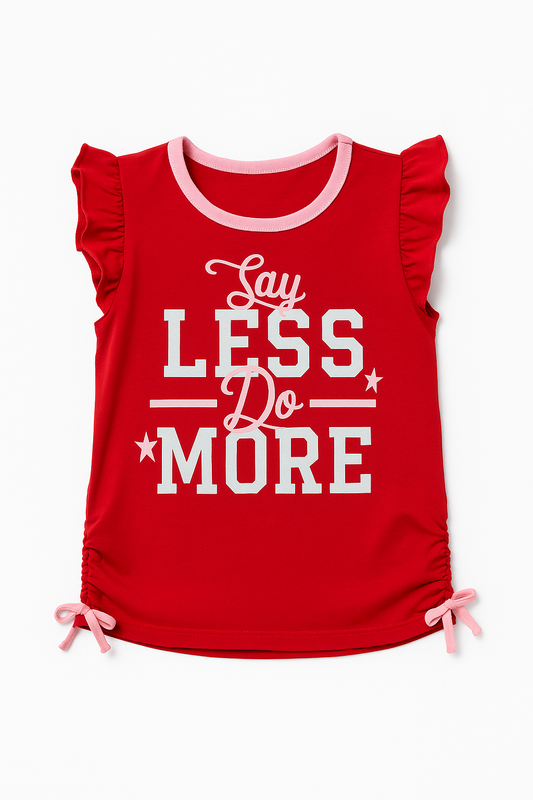 Girl's  T-Shirt Print - Red
