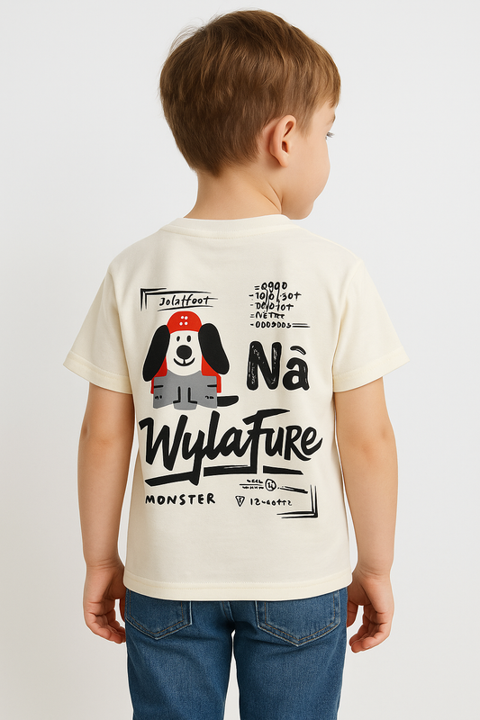 Boys’ T-Shirt Print – Off White
