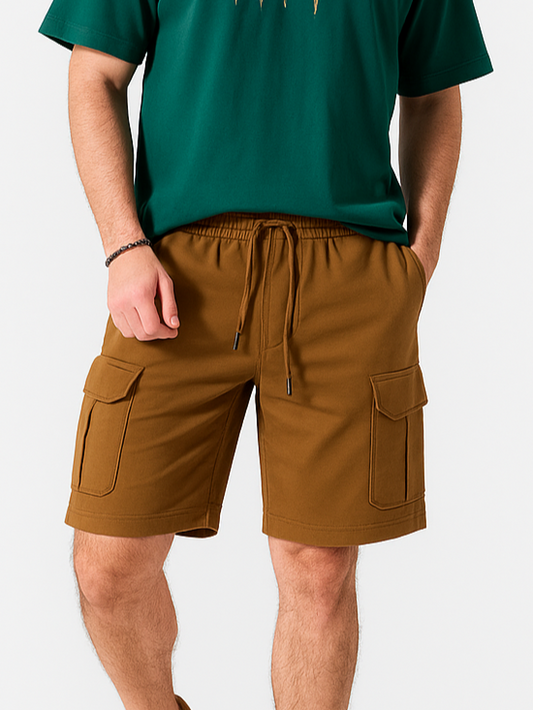 Men’s Shorts Summer Milton Baggy Fashion - Brown