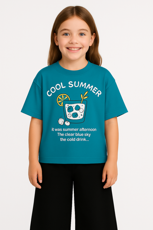 Girl's  T-Shirt Print Over size - Genzari