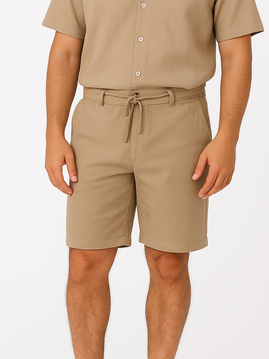 Men's linen Shorts - Beige
