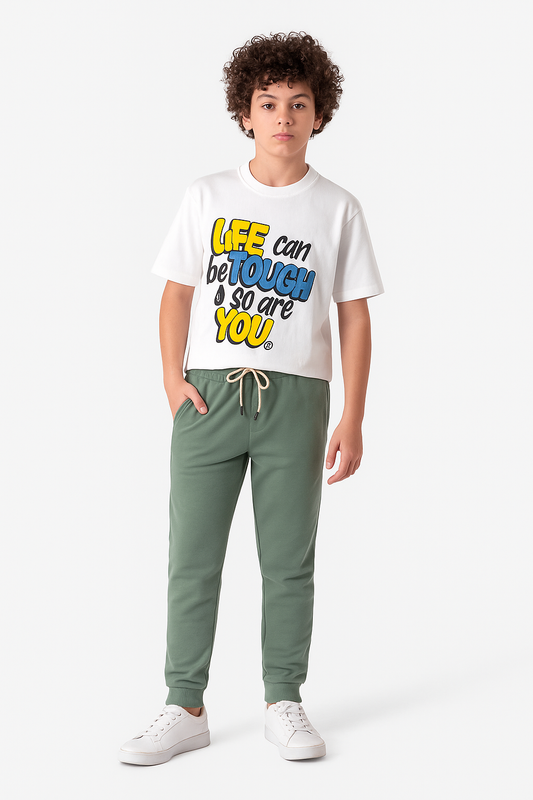 Boy's sweatpants Summer Milton - Olive