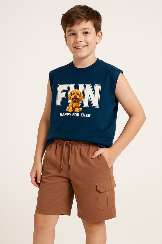 Boy`s Shorts Summer Milton Baggy – Cafe
