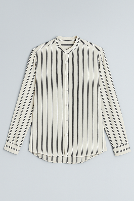 Men's  Shirt Striped Long Sleeve