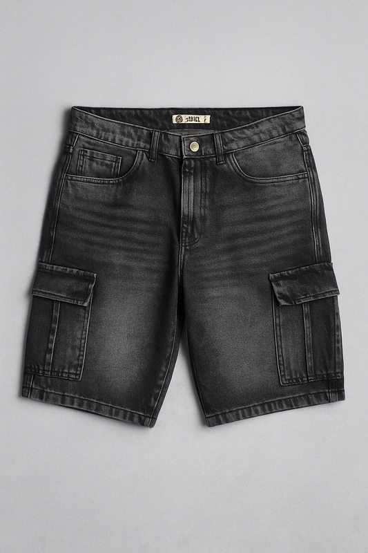 Men’s Shorts Jeans Baggy - Black