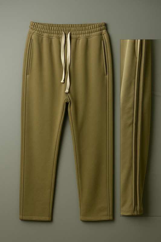 Men`s Sweatpants Fashoin Wide Leg - Cafe