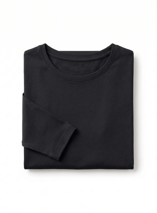 Women’s Basic Long-Sleeve T-Shirt – Black