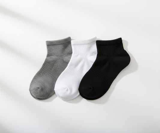 Men’s Half Socket Cotton Socks 3 pcs