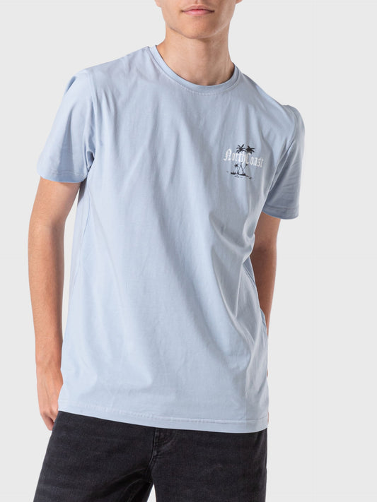 Men's T-Shirt Printed - Light Blue