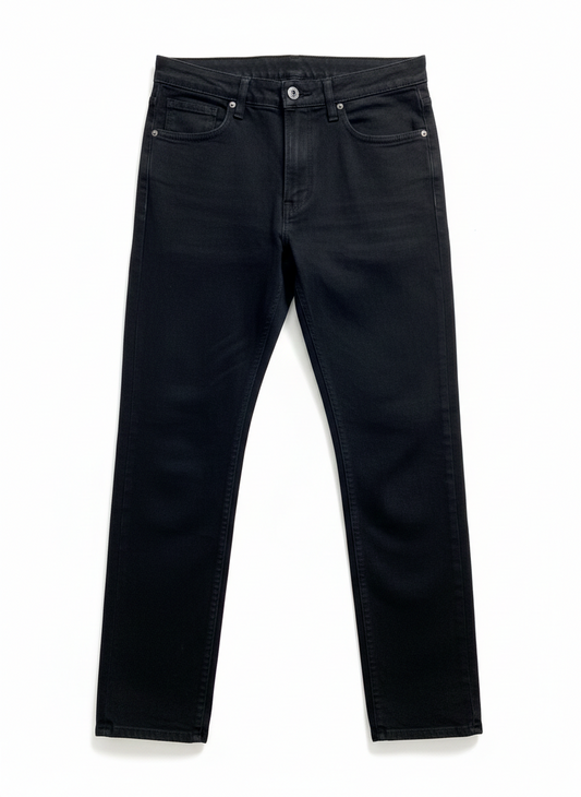 Men's Gabardine Pants 5 Pocket  Stright fit - Black