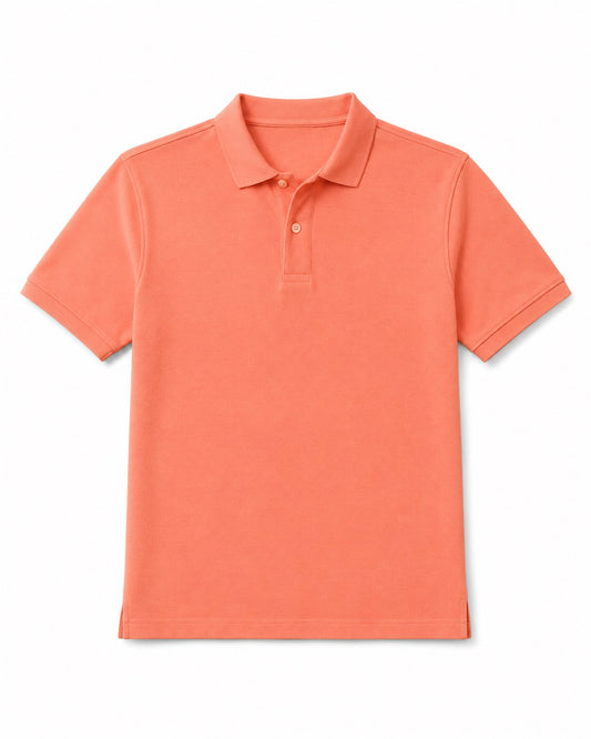 Men’s Salmon Piqué Polo Shirt – Regular Fit