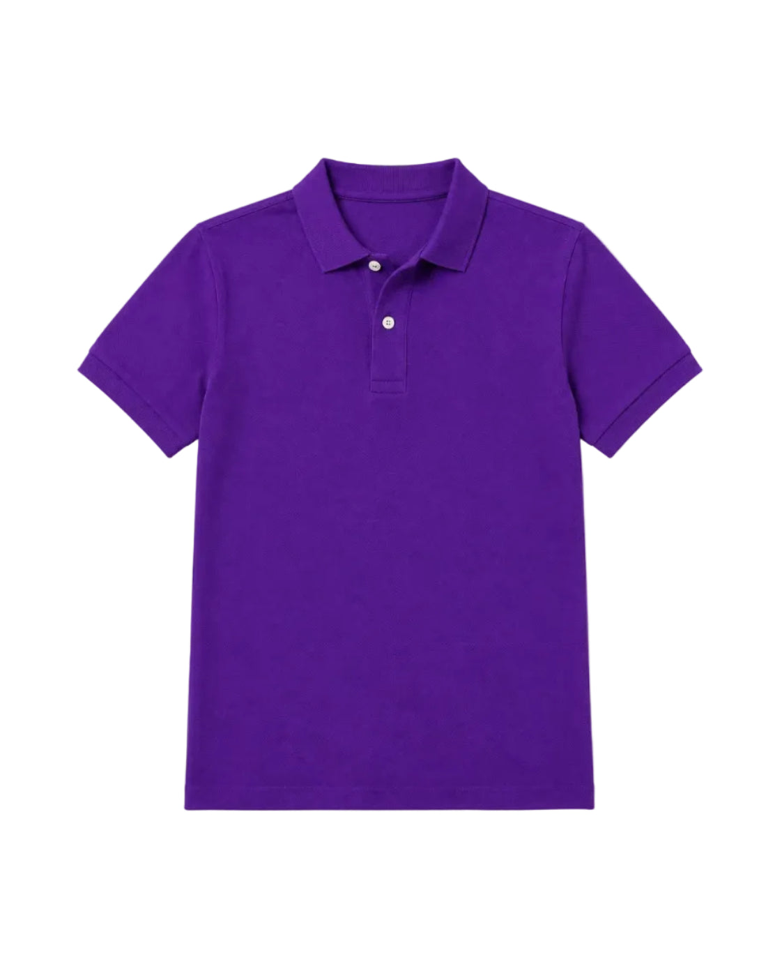 Men’s purple solid piqué polo shirt with a regular fit by TREE