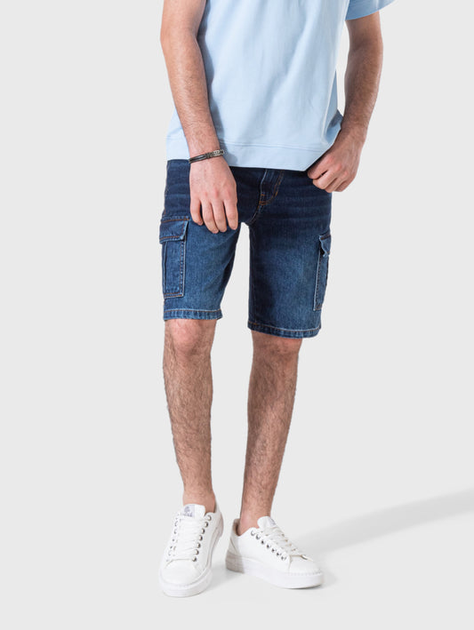 Men’s Shorts Jeans Baggy - Blue Black