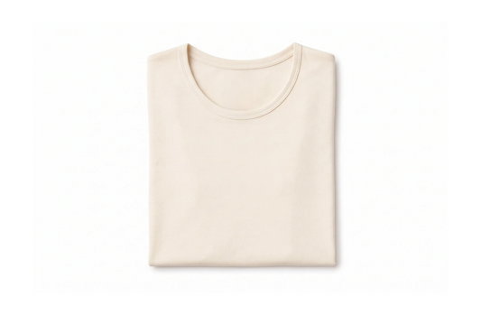 Women's basic off-white half-sleeve t-shirt made of stretch cotton blend from TREE