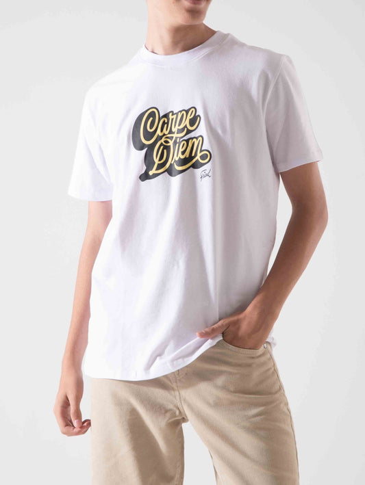 Men's T-Shirt Printed - White