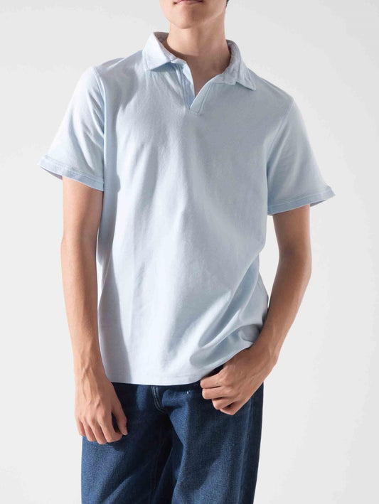Men's Polo T-shirt - Fashion-Light blue