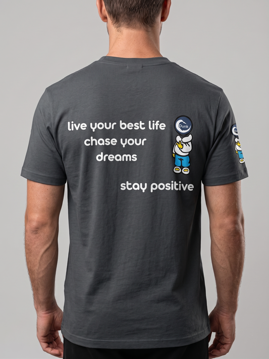 Men`s Printed T-Shirt – Grey